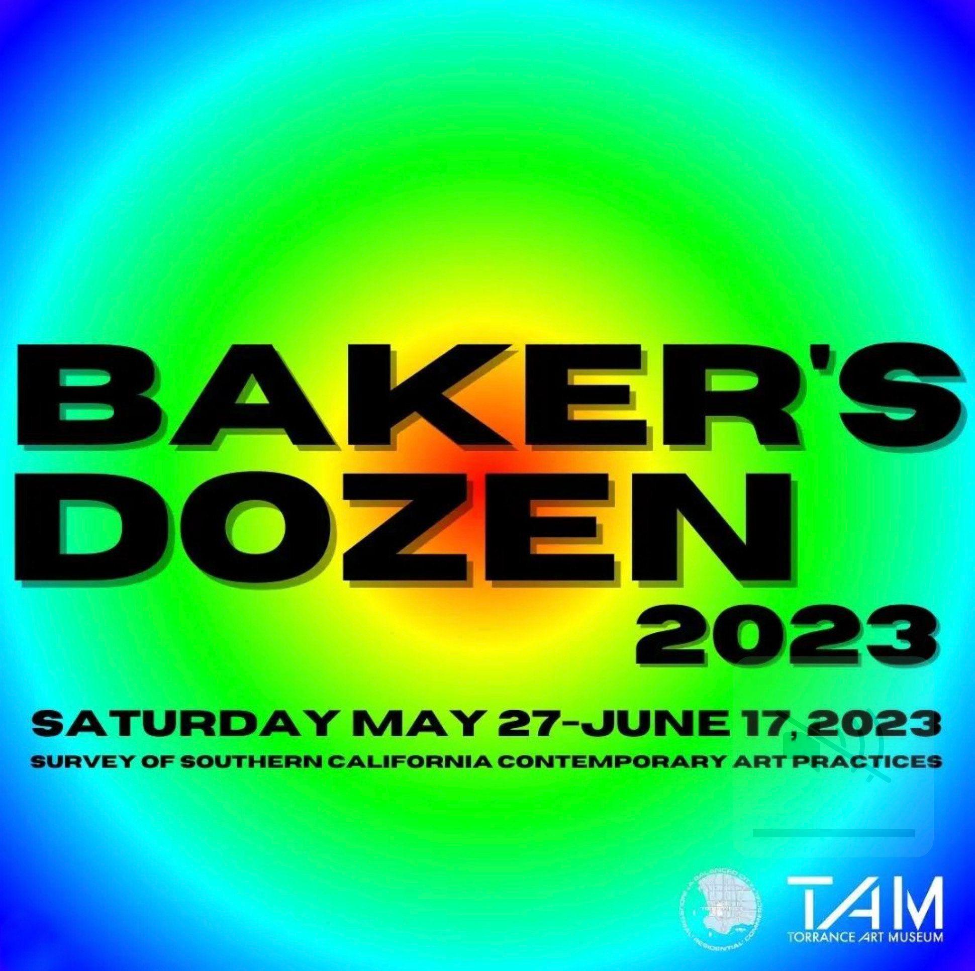 A square image containing colorful concentric circles. The largest is blue, which fades into a smaller green circle, which in turn fades into a yellow circle, with a small red circle at the center. These serve as a background for the following text: Baker